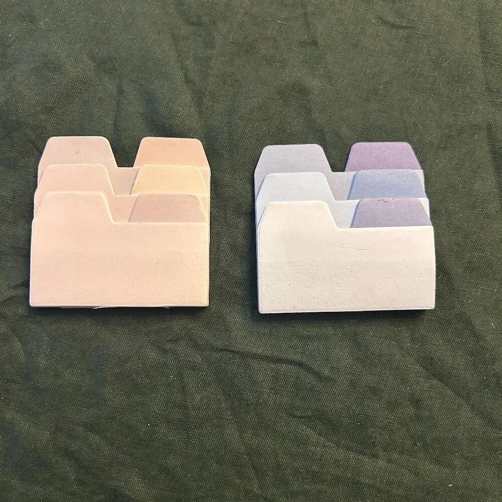 2 sets of side tab page marker sticky notes